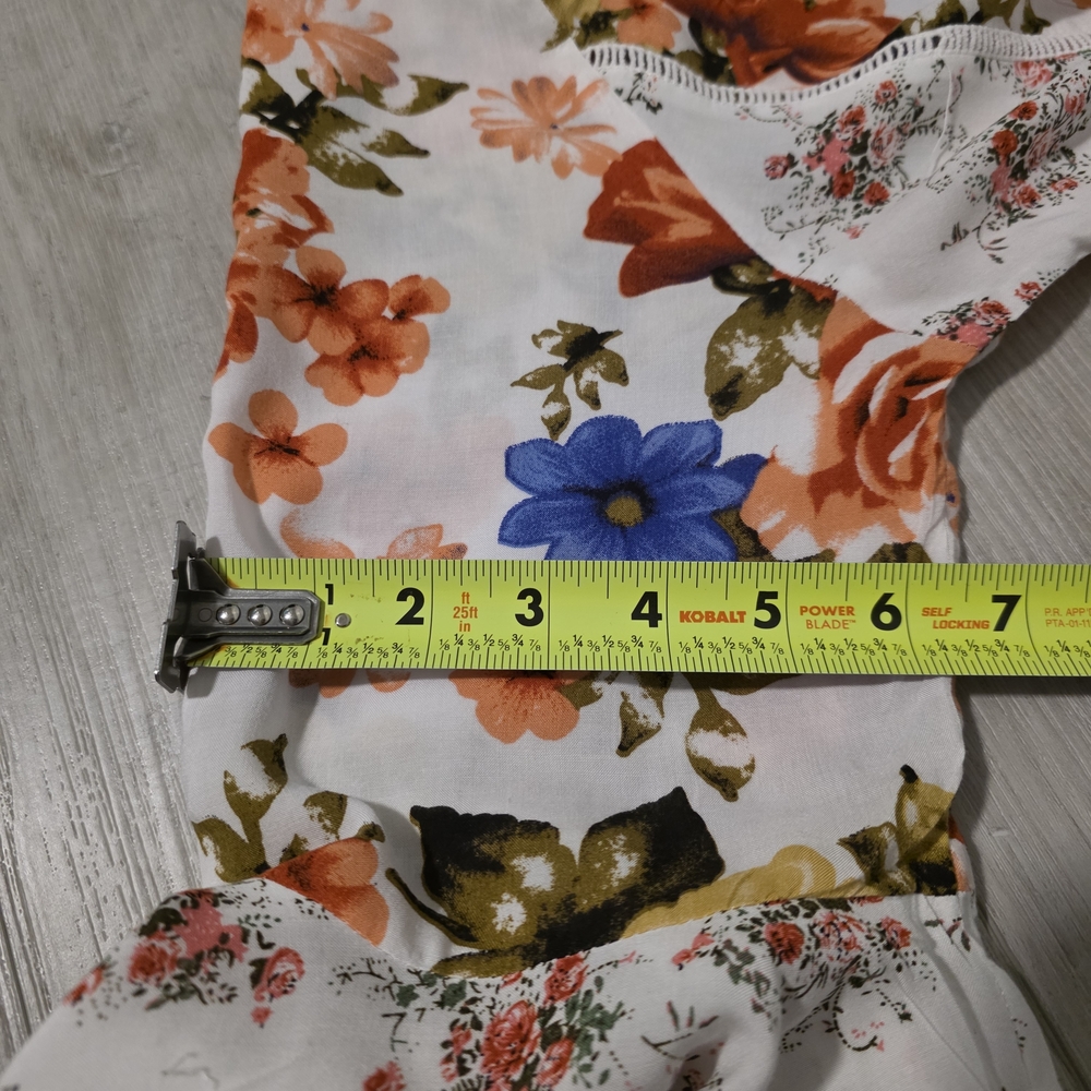 🌸 Flowy Floral Boho Blouse | Bell Sleeve | Cottagecore | Size Large 🌸 - Picture 11 of 14
